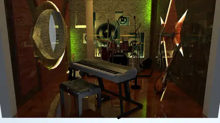 1 sala de estudio musical