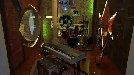 1 sala de grabaciones musicales